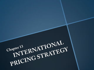 International Pricing Stategy 
