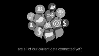 are all of our current data connected yet?
 