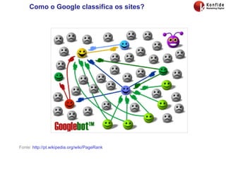 Como o Google classifica os sites? Fonte:  http://pt.wikipedia.org/wiki/PageRank 