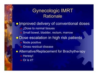 Imrt In Gynecologic Malignancies