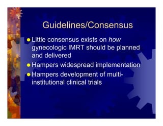 Imrt In Gynecologic Malignancies