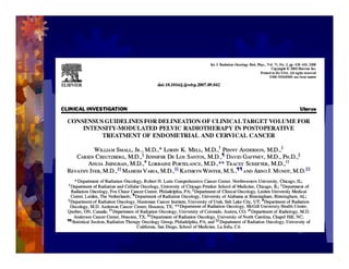 Imrt In Gynecologic Malignancies