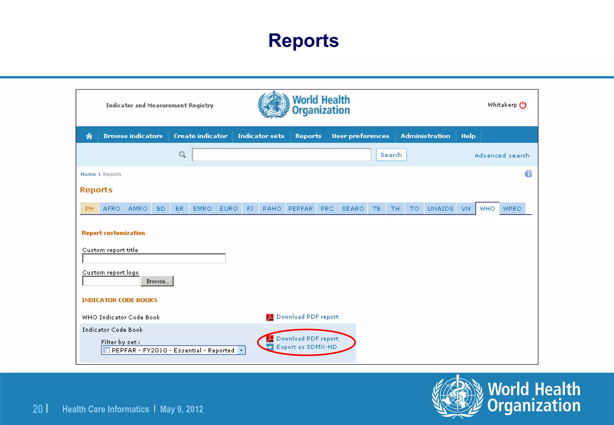 Reports




20 |   Health Care Informatics | May 9, 2012
 