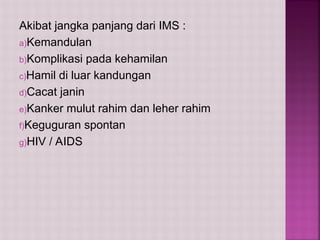 infeksi saluran reproduksi (infeksi menular seksual) - materi posyandu ...