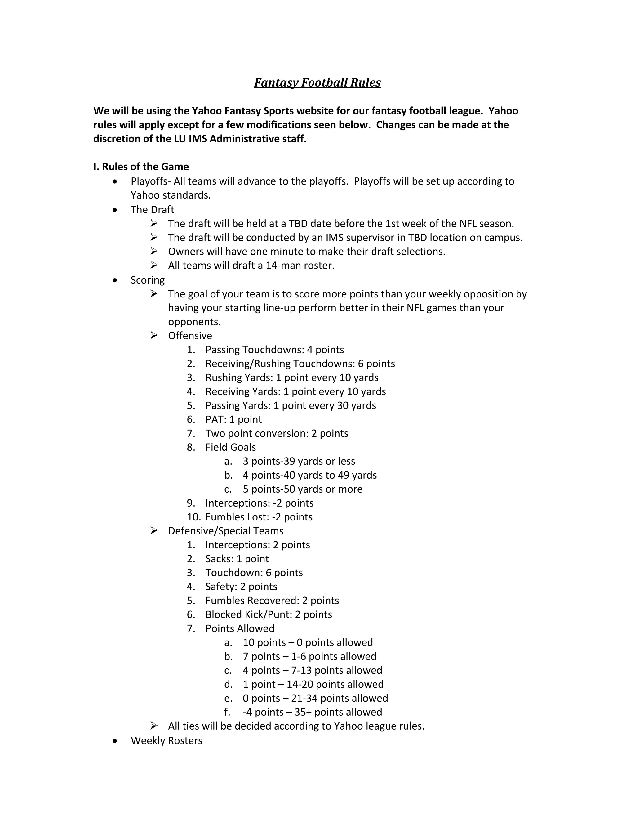 Yahoo Fantasy Football Rules Waiver - fmxdtlq