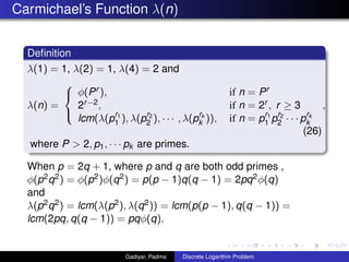 Discrete Logarithm Problem over Prime Fields, Non-canonical Lifts and ...