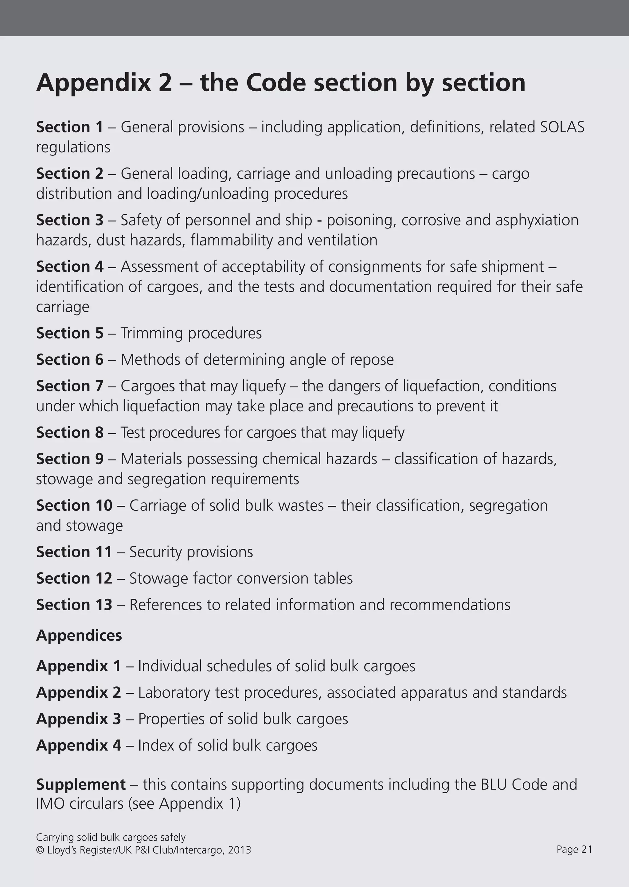 Imsbc code pocket guide | PDF