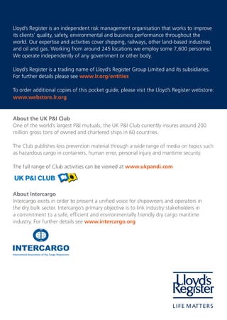 Imsbc code pocket guide | PDF