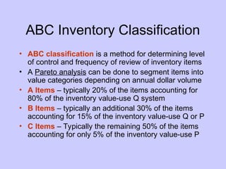 Tools and Techniques of Inventory Management and it's Importance | PPT