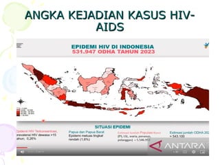 ANGKA KEJADIAN KASUS HIV-
ANGKA KEJADIAN KASUS HIV-
AIDS
AIDS
 