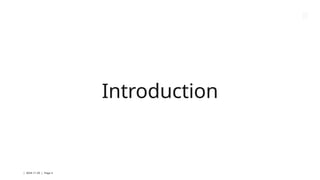 | 2024-11-29 | Page 3
Introduction
 
