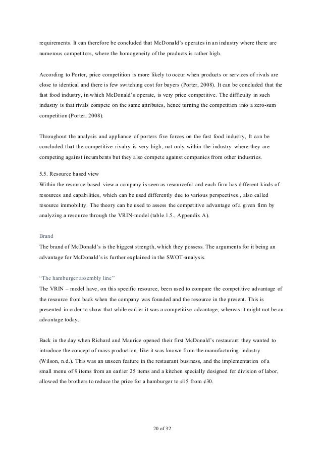 Mcdonald's organizational change image