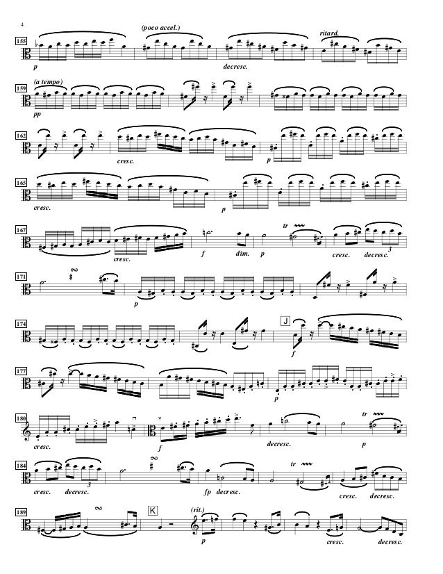 Partitura de Arpeggione de Schubert