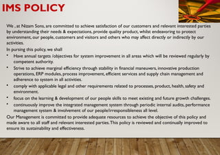 Integrated Management System Presentation | PPTX