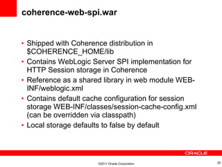 HTTP Session Replication with Oracle Coherence, GlassFish, WebLogic | PPT