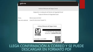 LLEGA CONFIRMACIÓN A CORREO Y SE PUEDE
DESCARGAR EN FORMATO PDF
 