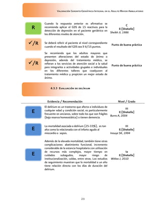 Valoración Geronto Geriatrica IMSS | PDF