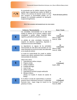 Valoración Geronto Geriatrica IMSS | PDF