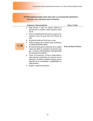 Valoración Geronto Geriatrica IMSS | PDF