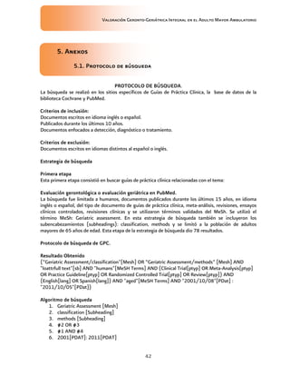 Valoración Geronto Geriatrica IMSS | PDF