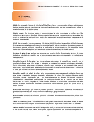 Valoración Geronto Geriatrica IMSS | PDF