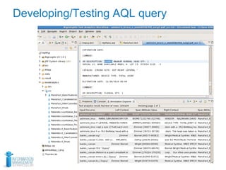 Developing/Testing AQL query
 