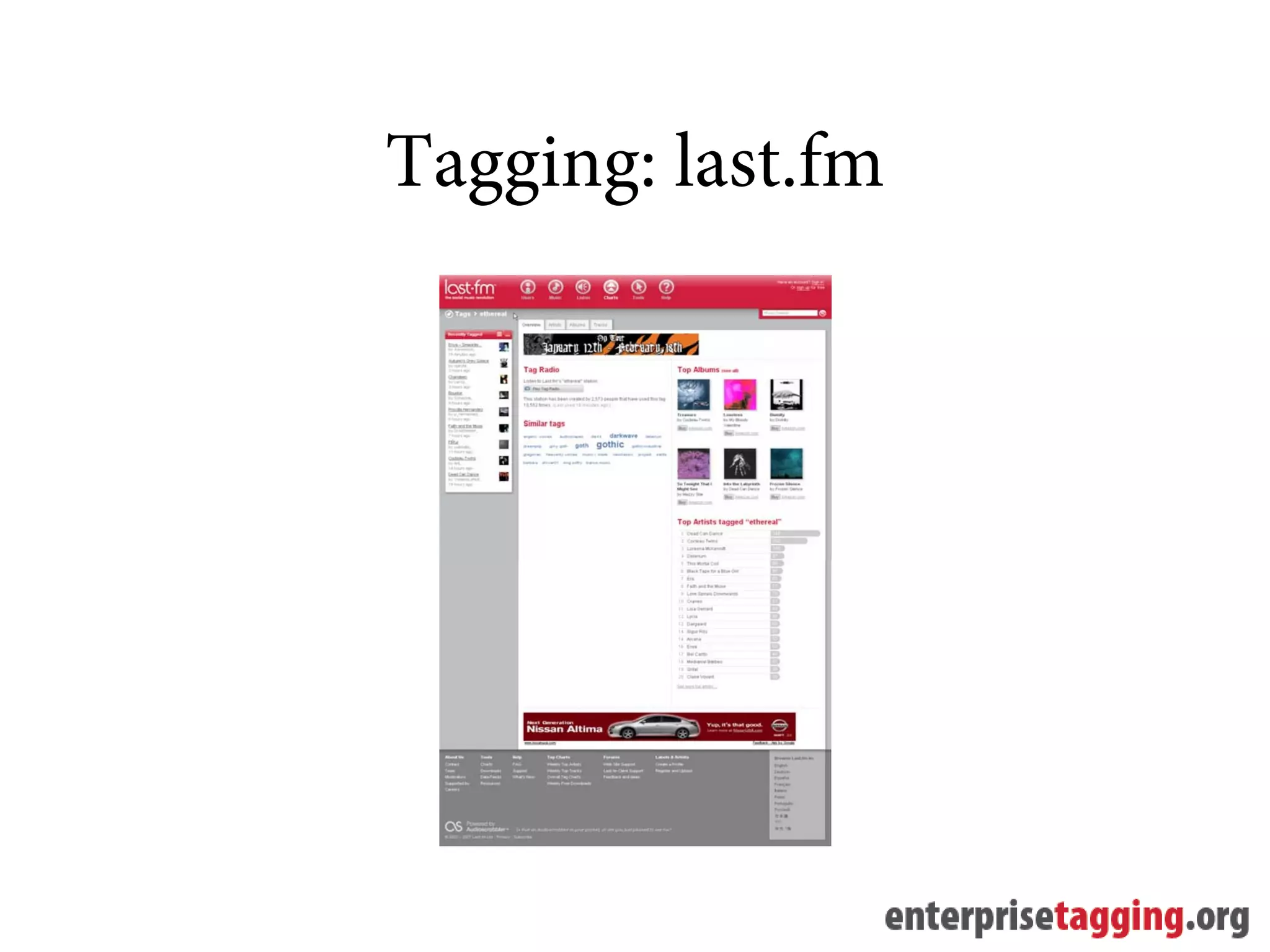 Tagging: last.fm
 