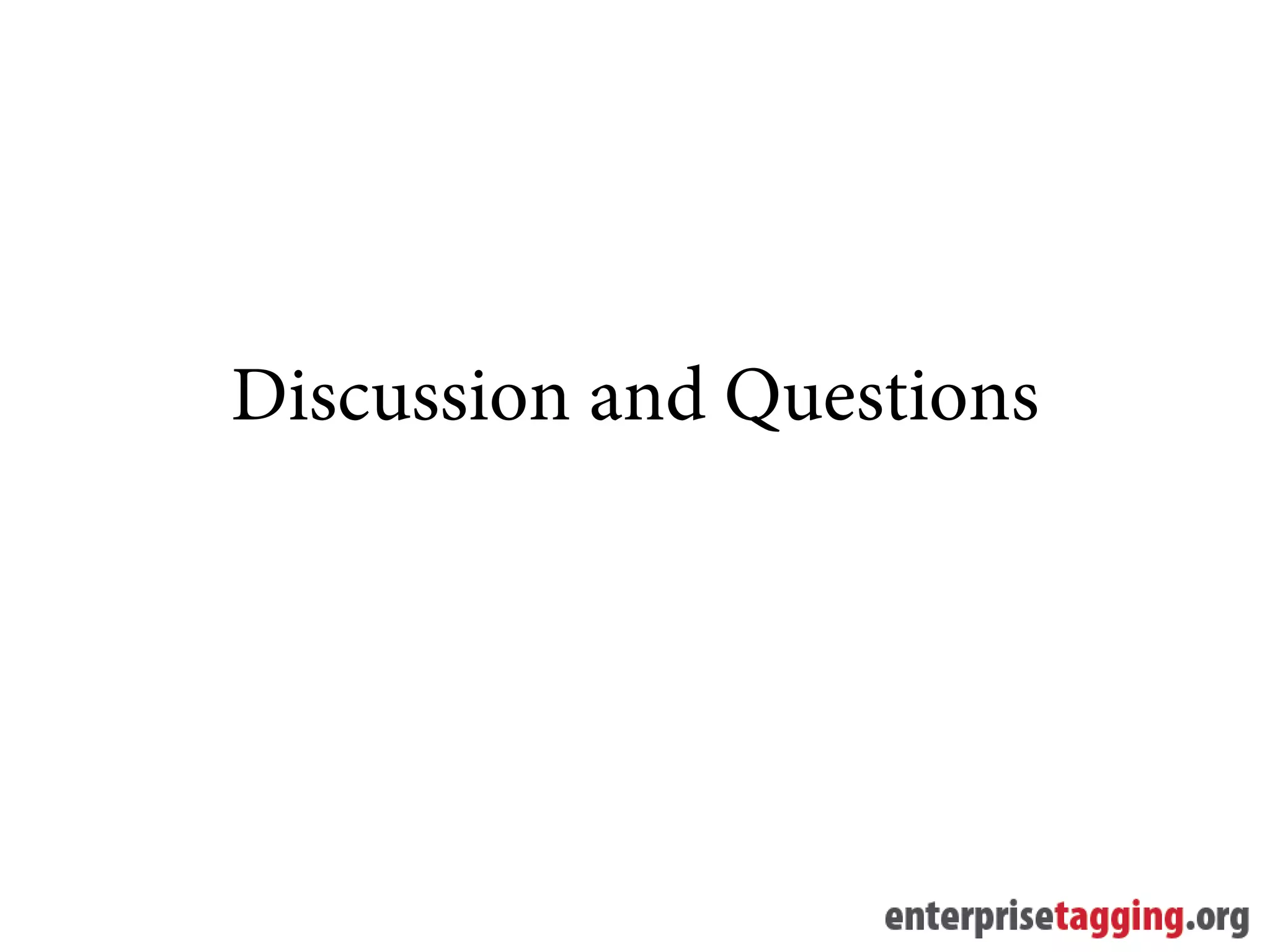 Discussion and Questions
 