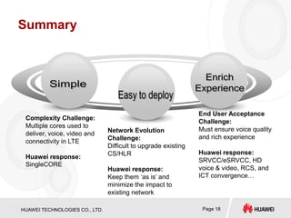 IMTC VoLTE Webinar - Voice over LTE: Industry, Standardization and Market Realities and Perspectives