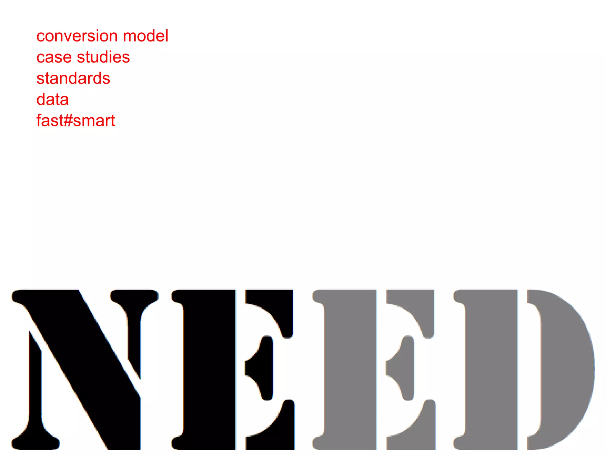 conversion model case studies standards data fast#smart 