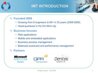 IMT Solutions - Overview of IMT | PPT