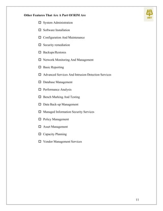 Final year project on Remote Infrastructure Management | PDF
