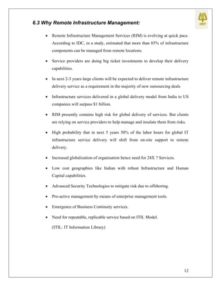 Final year project on Remote Infrastructure Management | PDF