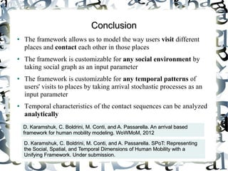 Modeling the Social, Spatial, and Temporal dimensions of Human Mobility ...