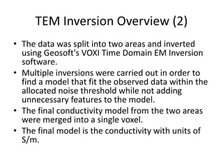 International Montoro Res. Wicheeda North_Mag_Em_inv_interp_summary | PPT