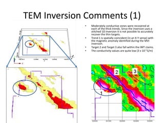 International Montoro Res. Wicheeda North_Mag_Em_inv_interp_summary | PPT