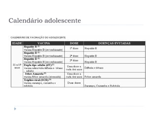 Calendário adolescente
 