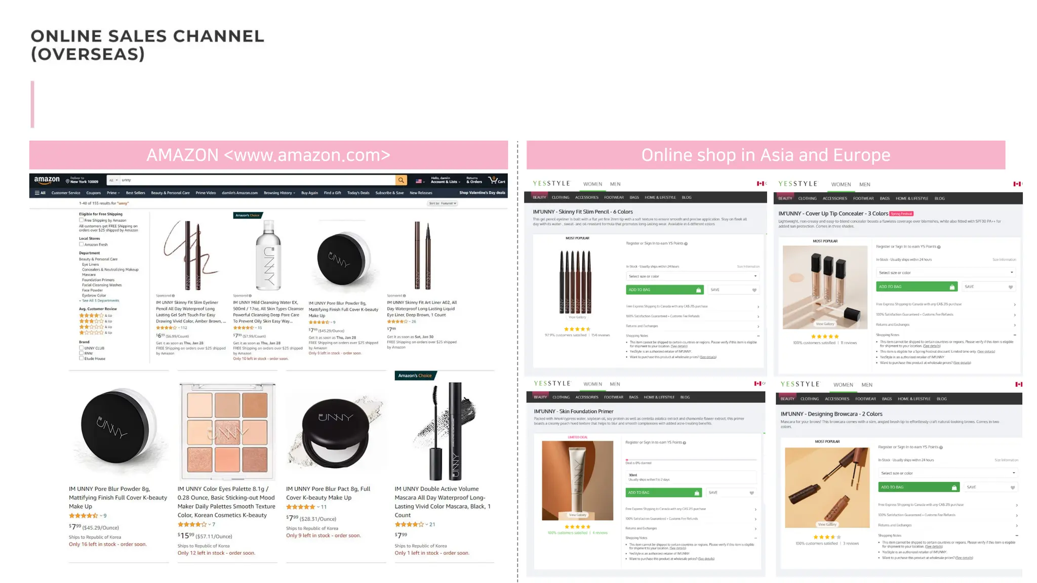 AMAZON <www.amazon.com> Online shop in Asia and Europe
 