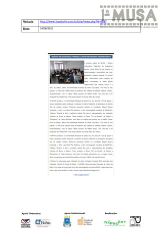 Veículo   http://www.focobahia.com.br/site/news.php?id=6537

Data      24/08/2010
 