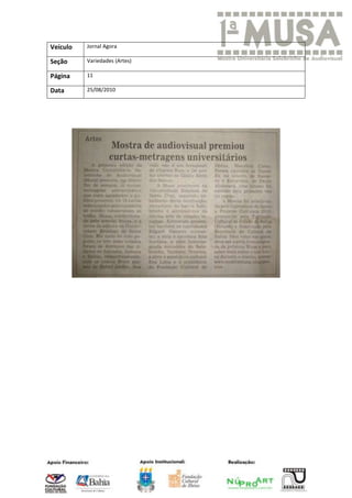 Veículo   Jornal Agora

Seção     Variedades (Artes)

Página    11

Data      25/08/2010
 