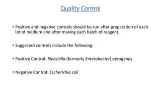 IMViC biochemical tests | PPTX