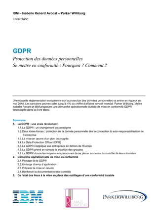 Protection Rapproche Personnelle Protection des données personnelles Se mettre en conformité : Pourquoi ...