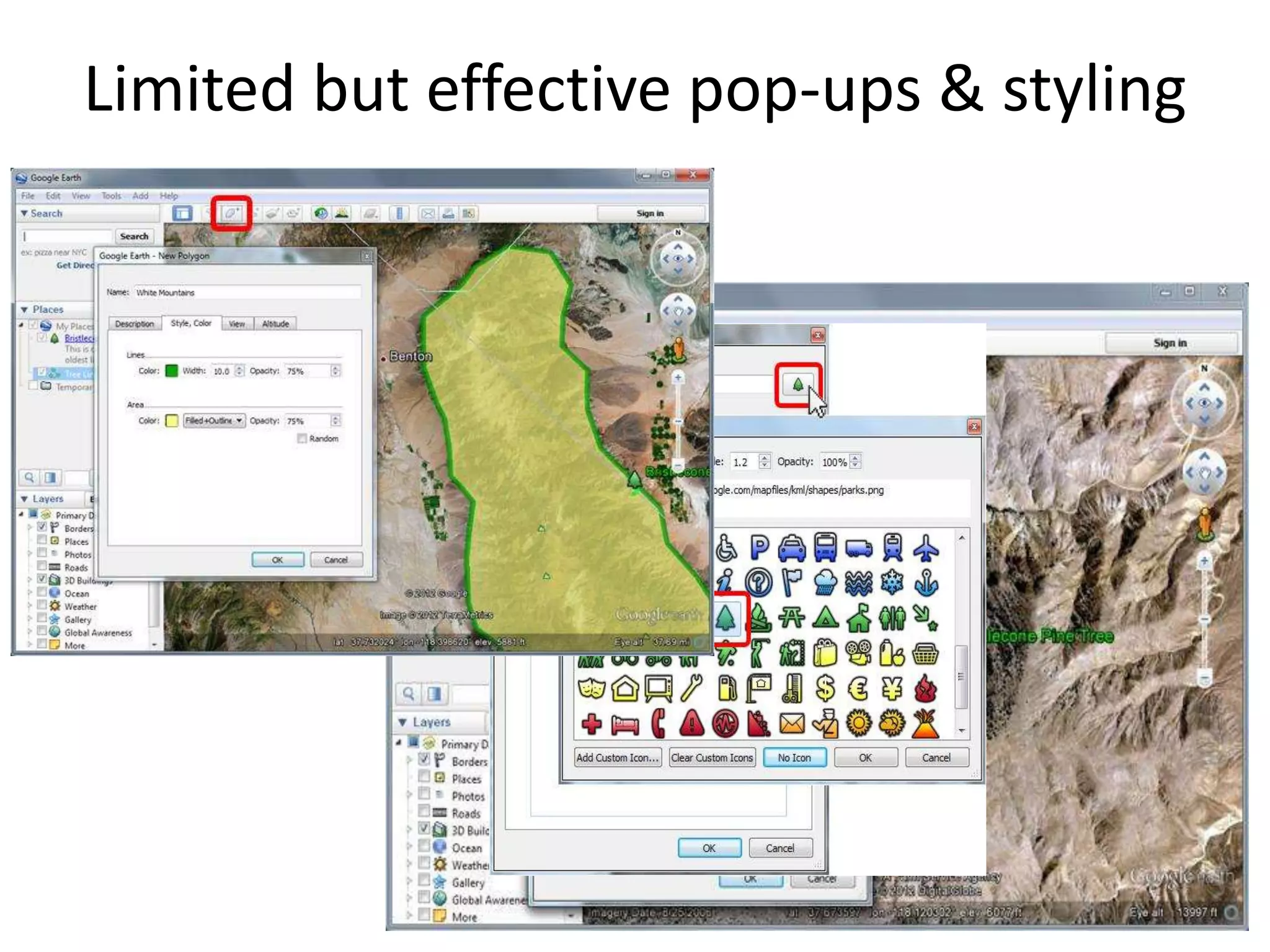 Limited but effective pop-ups & styling 
 