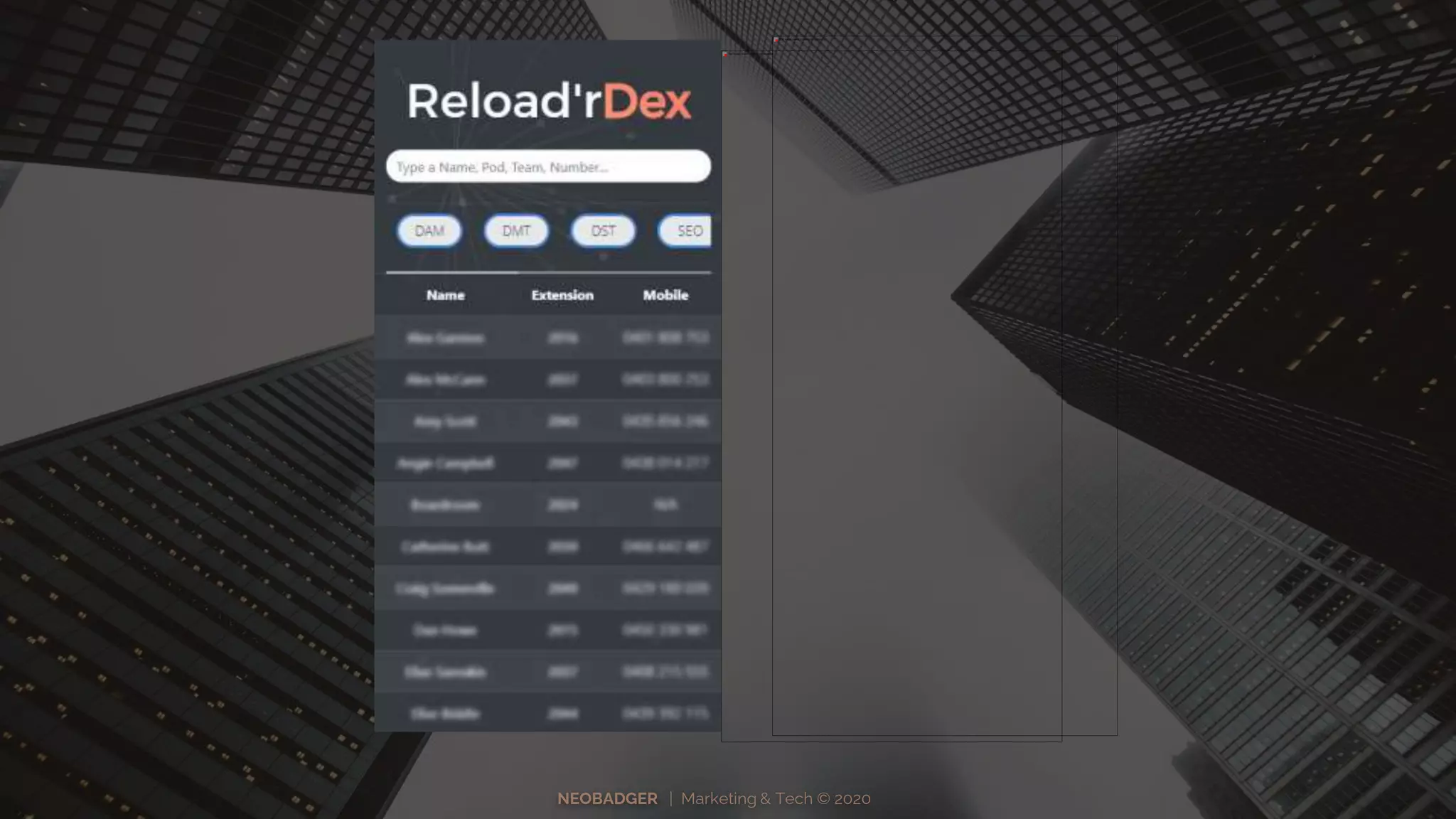 NEOBADGER | Marketing & Tech © 2020
 