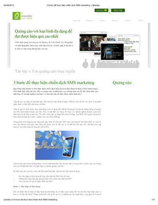 3 bước để thực hiện chiến dịch sms marketing » qmedia
