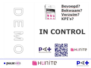Mobiel dashboard van PAT en Hunite