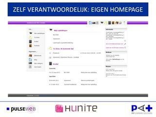 ZELF VERANTWOORDELIJK: EIGEN HOMEPAGE
 