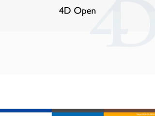 4D Open




          Tokyo/2010-03-03/04
 