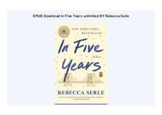 EPUB Download In Five Years unlimited BY Rebecca Serle
 