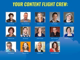 A MESSAGE FROM YOUR CONTENT CAPTAIN
Wouldn’t it be nice if content marketing were as smooth as a transatlantic flight?
Whi...